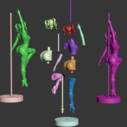 Harley Quin Stripper Statue