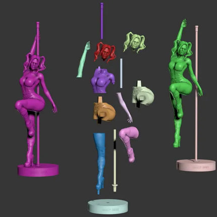 Harley Quin Stripper Statue