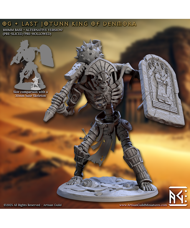 Artisan Guild - 202505 - Tombsworn Skeletons of Denmora - Og 100mm Base