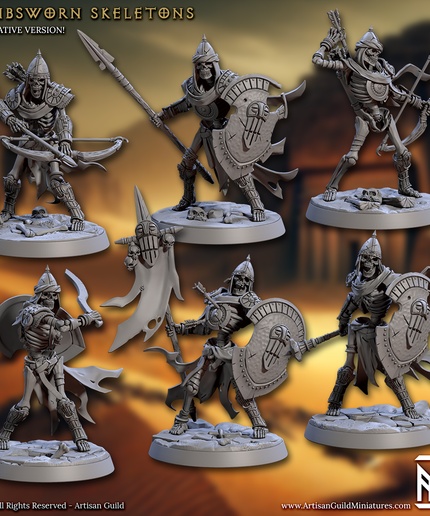 Artisan Guild - 202505 - Tombsworn Skeletons of Denmora - Tombsworn Skeletons 6X