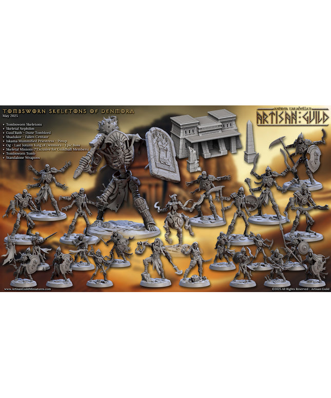 Artisan Guild - 202505 - Tombsworn Skeletons of Denmora - Full Set