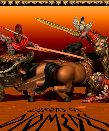 Labors of Diomedes - 54mm scale diorama