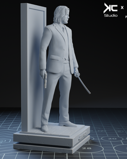 John Wick Statue KcStudios