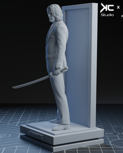 John Wick Statue KcStudios