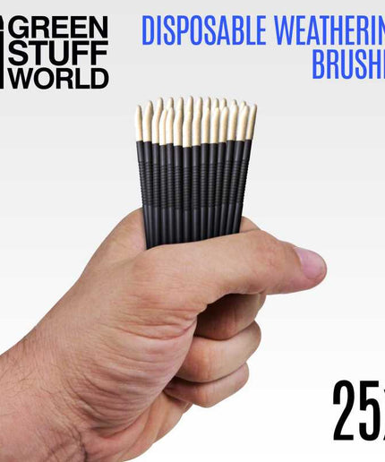 GSW 25x Disposable Weathering Brushes