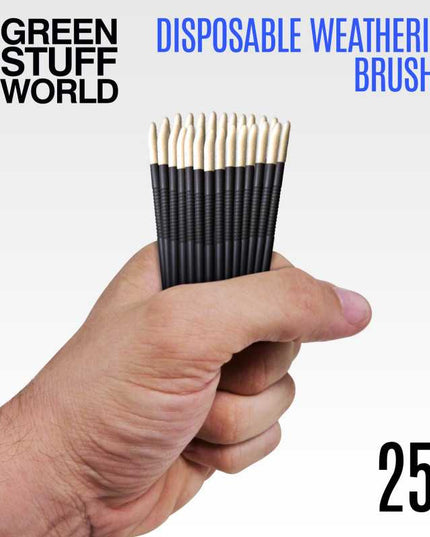 GSW 25x Disposable Weathering Brushes