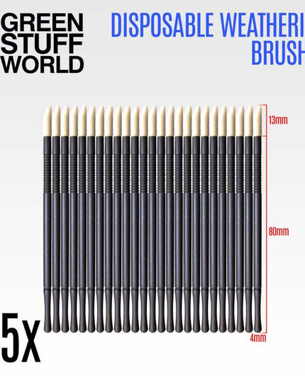 GSW 25x Disposable Weathering Brushes