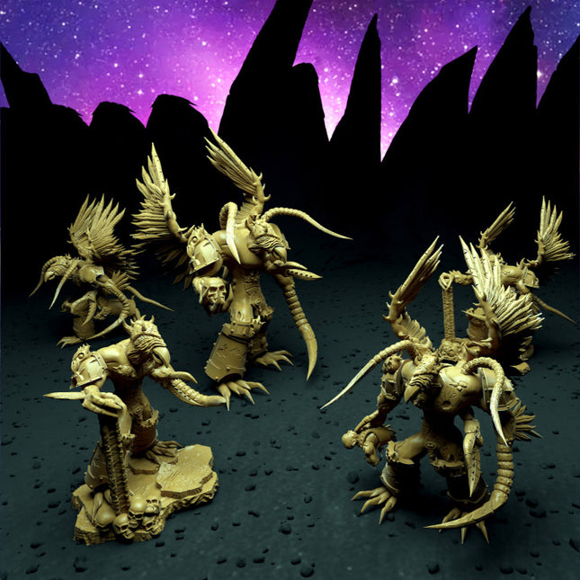 Avian themed spawns of chaos with multiple poses and optional wings
