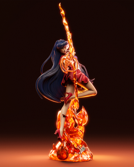 Ca3d Sailor Moon Rei Hino Statue 1/9