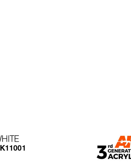 AK ACRYLIC AK11001 intense White 17ml