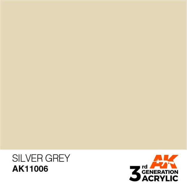 AK ACRYLIC AK11006	Silver Grey 17ml