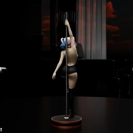 Harley Quin Stripper Statue