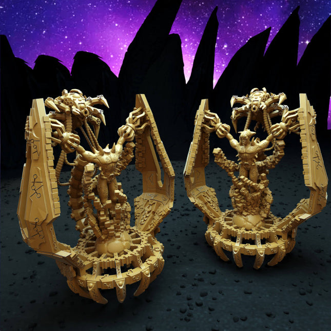 Large elite crocodile warriors - Celestial hosts wargame proxy miniature