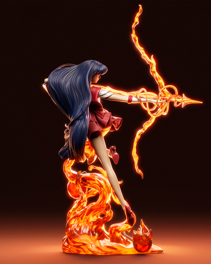 Ca3d Sailor Moon Rei Hino Statue 1/9