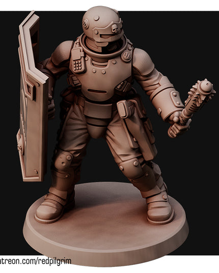 Riot Police Unit X5 MINIATURES