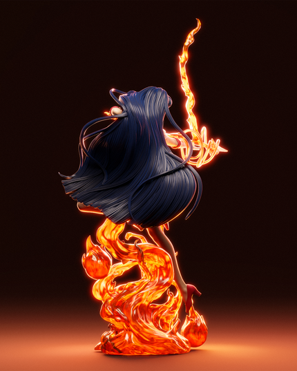 Ca3d Sailor Moon Rei Hino Statue 1/9