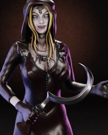 Villeage Resident Evil Bela Dimitrescu Statue 200mm