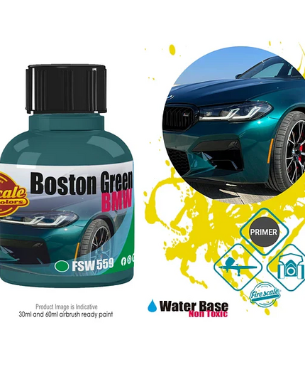 Boston Green BMW  Acrylic Paint 15ml (Fire Scale Modeler)