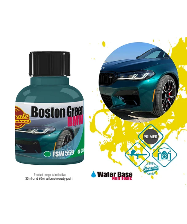 Boston Green BMW  Acrylic Paint 15ml (Fire Scale Modeler)