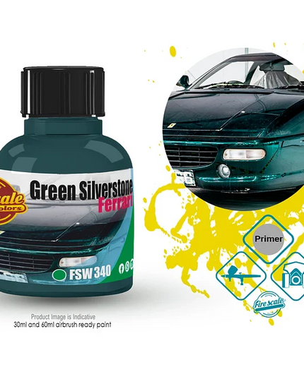Green Silverstone Ferrari Acrylic Paint 15ml (Fire Scale Modeler)