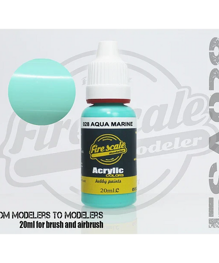 Aqua Marine ACRYLIC BRUSH COLORS  (FIRE SCALE MODELER)