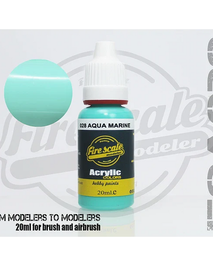 Aqua Marine ACRYLIC BRUSH COLORS  (FIRE SCALE MODELER)