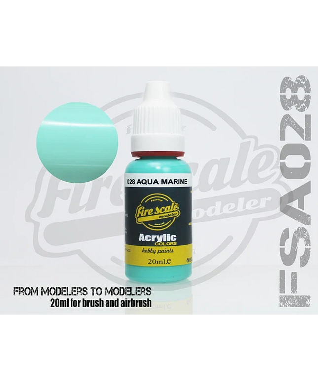 Aqua Marine ACRYLIC BRUSH COLORS  (FIRE SCALE MODELER)