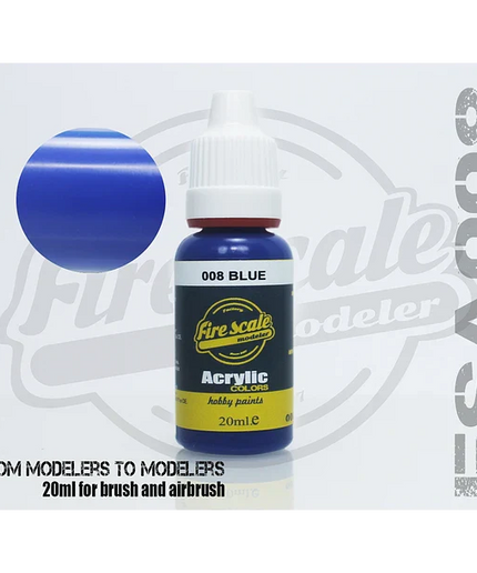 Blue ACRYLIC BRUSH COLORS  (FIRE SCALE MODELER)