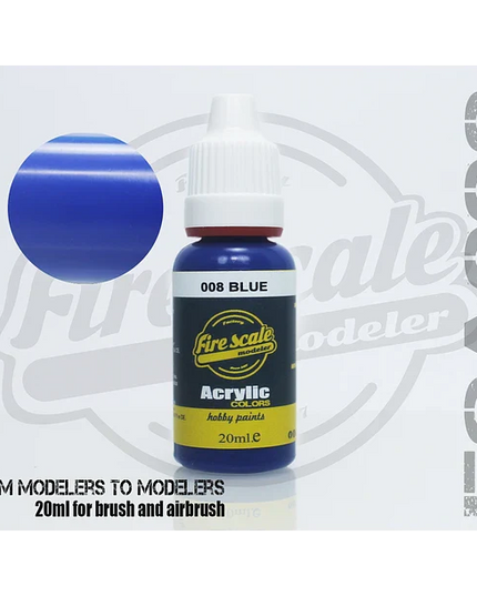 Blue ACRYLIC BRUSH COLORS  (FIRE SCALE MODELER)