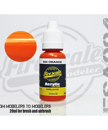 BLACK ACRYLIC BRUSH COLORS  (FIRE SCALE MODELER)