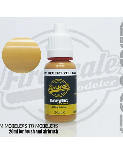 Amber ACRYLIC BRUSH COLORS  (FIRE SCALE MODELER)