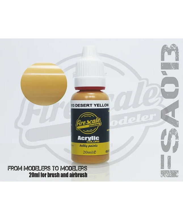 Amber ACRYLIC BRUSH COLORS  (FIRE SCALE MODELER)