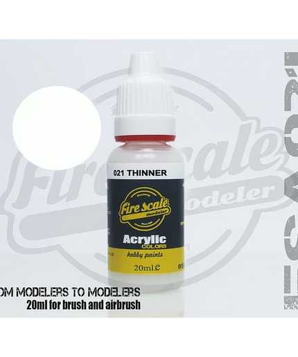 Thinner Color Brush ACRYLIC BRUSH COLORS  (FIRE SCALE MODELER)