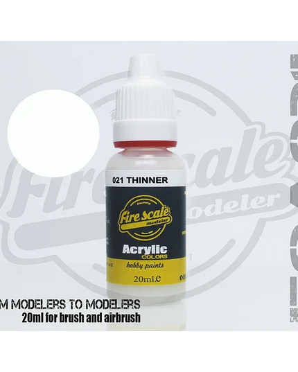 Thinner Color Brush ACRYLIC BRUSH COLORS  (FIRE SCALE MODELER)