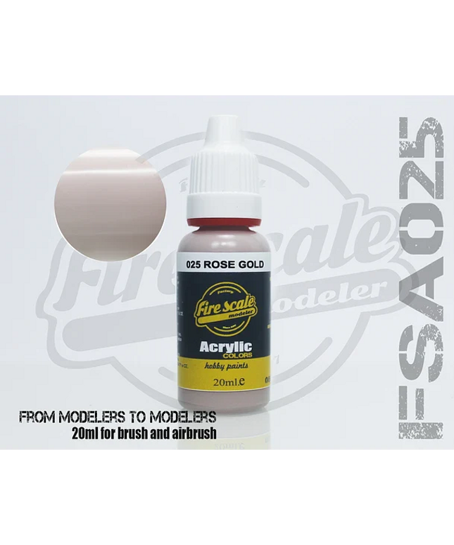 Rose Gold ACRYLIC BRUSH COLORS  (FIRE SCALE MODELER)