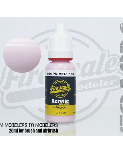 Pink Primer for Brush  ACRYLIC BRUSH COLORS  (FIRE SCALE MODELER)
