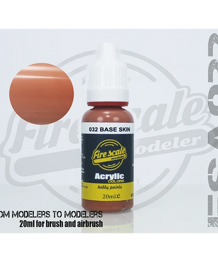 Skin Base ACRYLIC BRUSH COLORS  (FIRE SCALE MODELER)