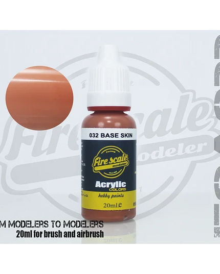 Skin Base ACRYLIC BRUSH COLORS  (FIRE SCALE MODELER)