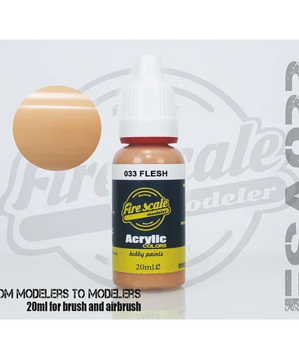 Flesh  ACRYLIC BRUSH COLORS  (FIRE SCALE MODELER)