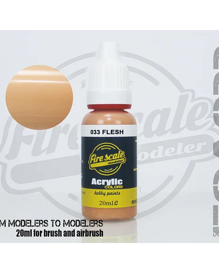 Flesh  ACRYLIC BRUSH COLORS  (FIRE SCALE MODELER)
