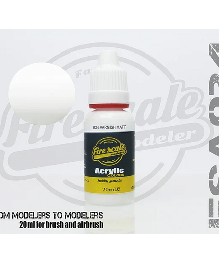 Varnish Matt Brush ACRYLIC BRUSH COLORS  (FIRE SCALE MODELER)