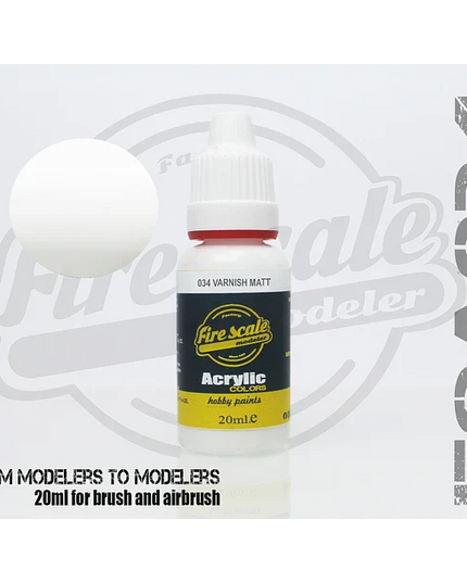 Varnish Matt Brush ACRYLIC BRUSH COLORS  (FIRE SCALE MODELER)