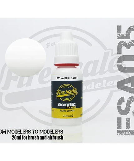 Varnish Satin Brush ACRYLIC BRUSH COLORS  (FIRE SCALE MODELER)