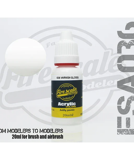 Varnish Gloss Brush ACRYLIC BRUSH COLORS  (FIRE SCALE MODELER)
