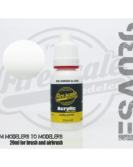Varnish Gloss Brush ACRYLIC BRUSH COLORS  (FIRE SCALE MODELER)