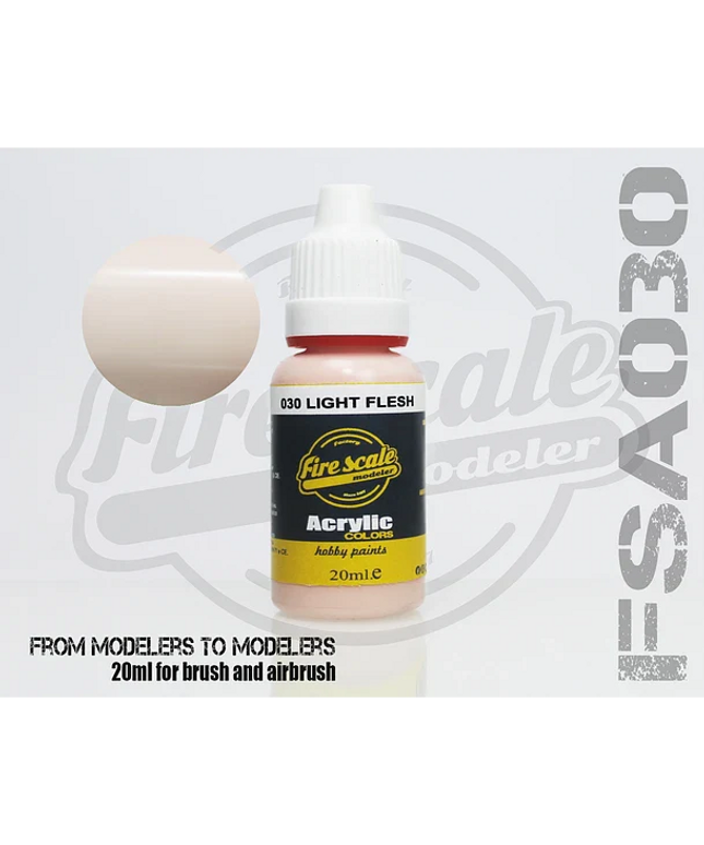 Light Flesh ACRYLIC BRUSH COLORS  (FIRE SCALE MODELER)