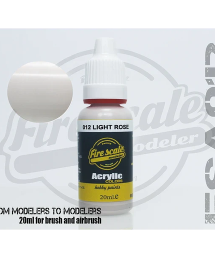 light rose ACRYLIC BRUSH COLORS  (FIRE SCALE MODELER)
