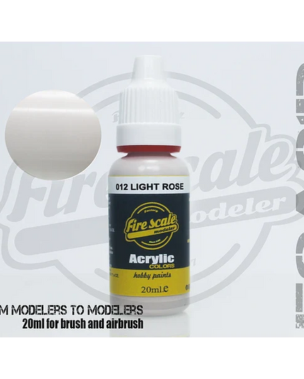 light rose ACRYLIC BRUSH COLORS  (FIRE SCALE MODELER)