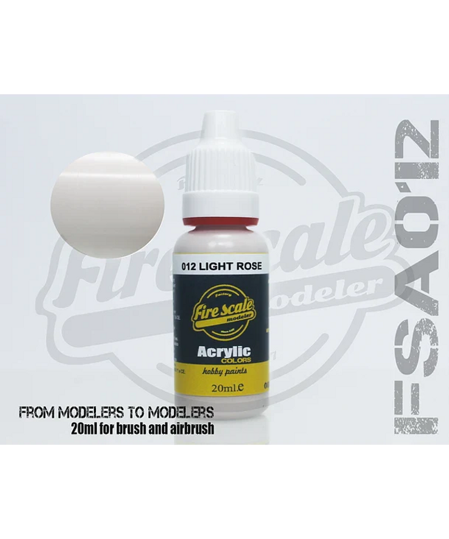 light rose ACRYLIC BRUSH COLORS  (FIRE SCALE MODELER)