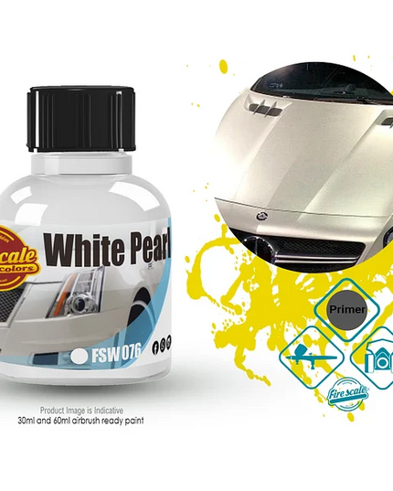 White Pearl Mercedes Acrylic Paint 15 ml (Fire Scale Modeler)